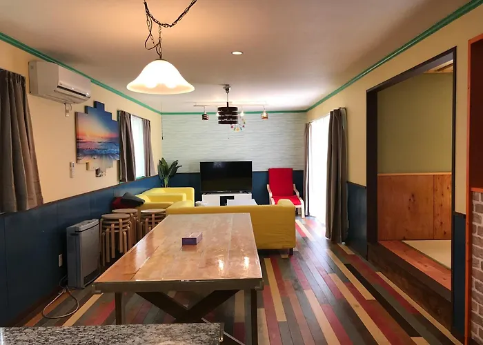 Guesthouseohana!セルフチェックイン!団体様ファミリー様向き!海浜公園近く