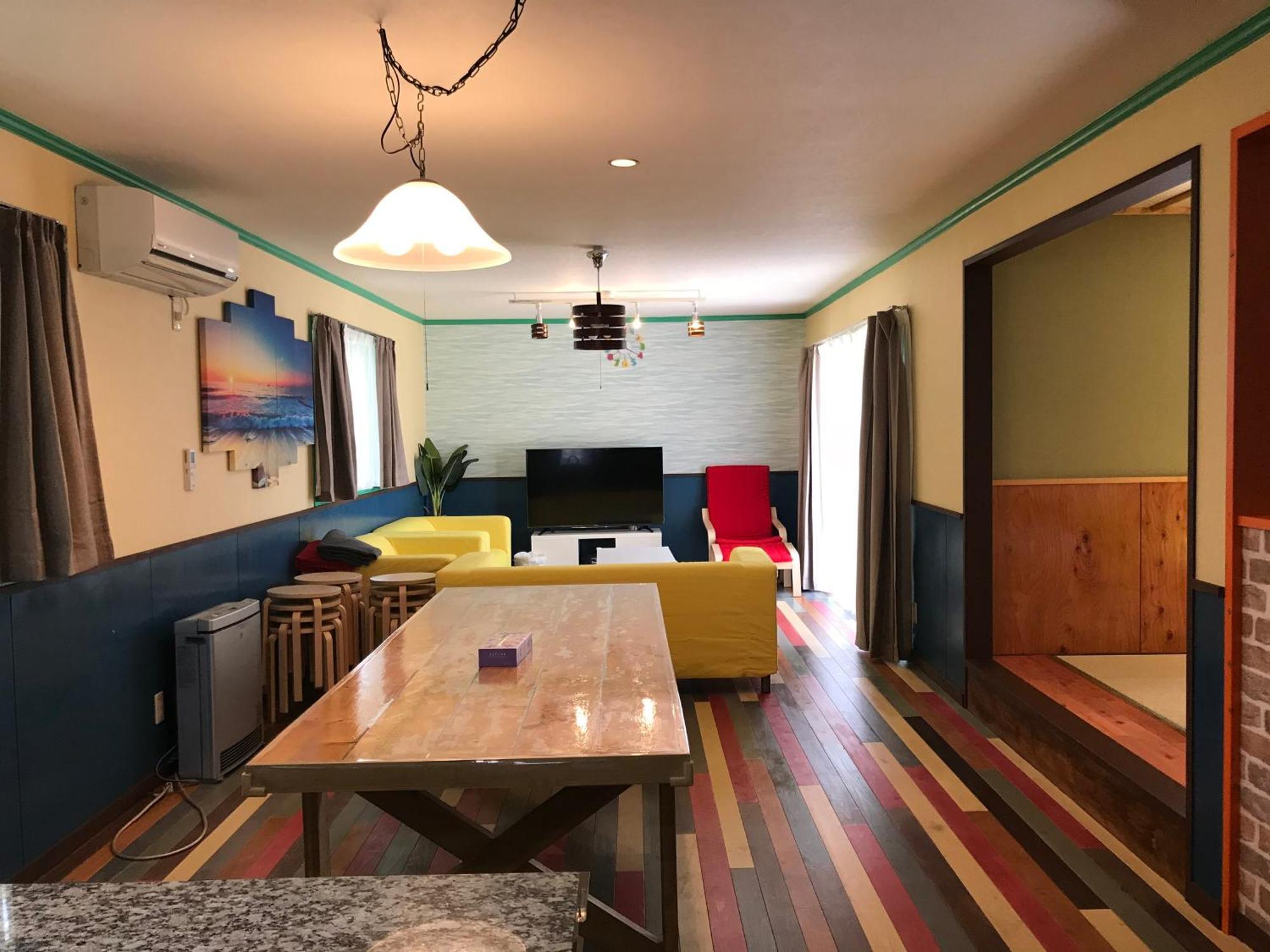 Guesthouseohana!セルフチェックイン!団体様ファミリー様向き!海浜公園近く *
